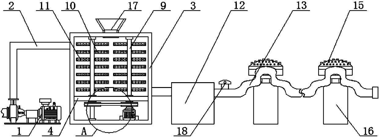 Agricultural planting irrigation device