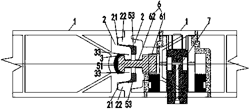 tongue-and-groove connection structure of building formwork