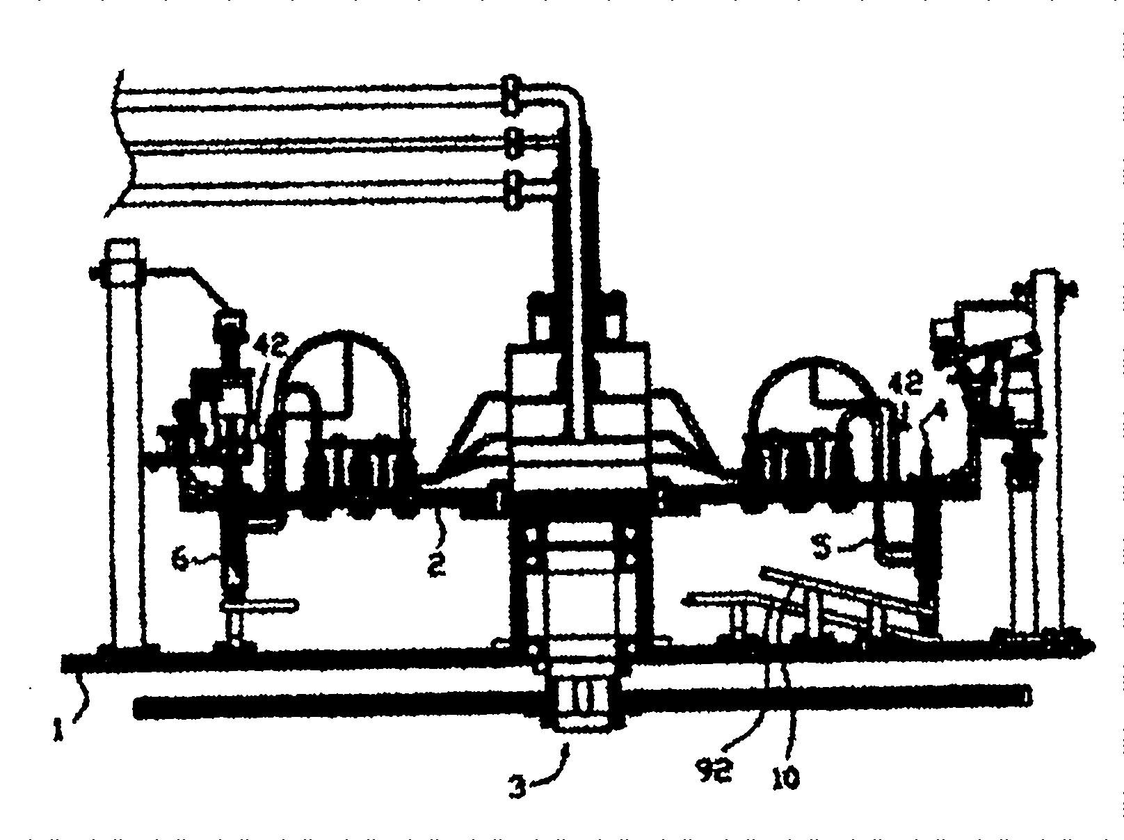 Three-wash bottle washing machine for wild-mouth bottles