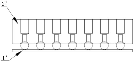 Ejector pin type ball mounting jig