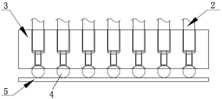 Ejector pin type ball mounting jig