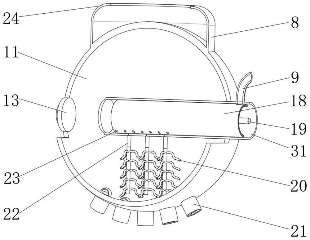 A bearing steel ball cleaning equipment with screening function