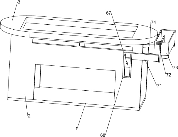 Rapid cleaning device for dining table