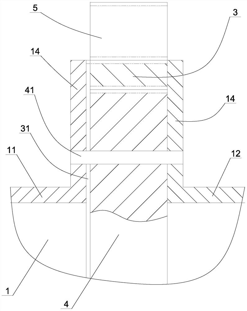 Shut-off valve convenient for hydraulic transition and control for tubular water turbine