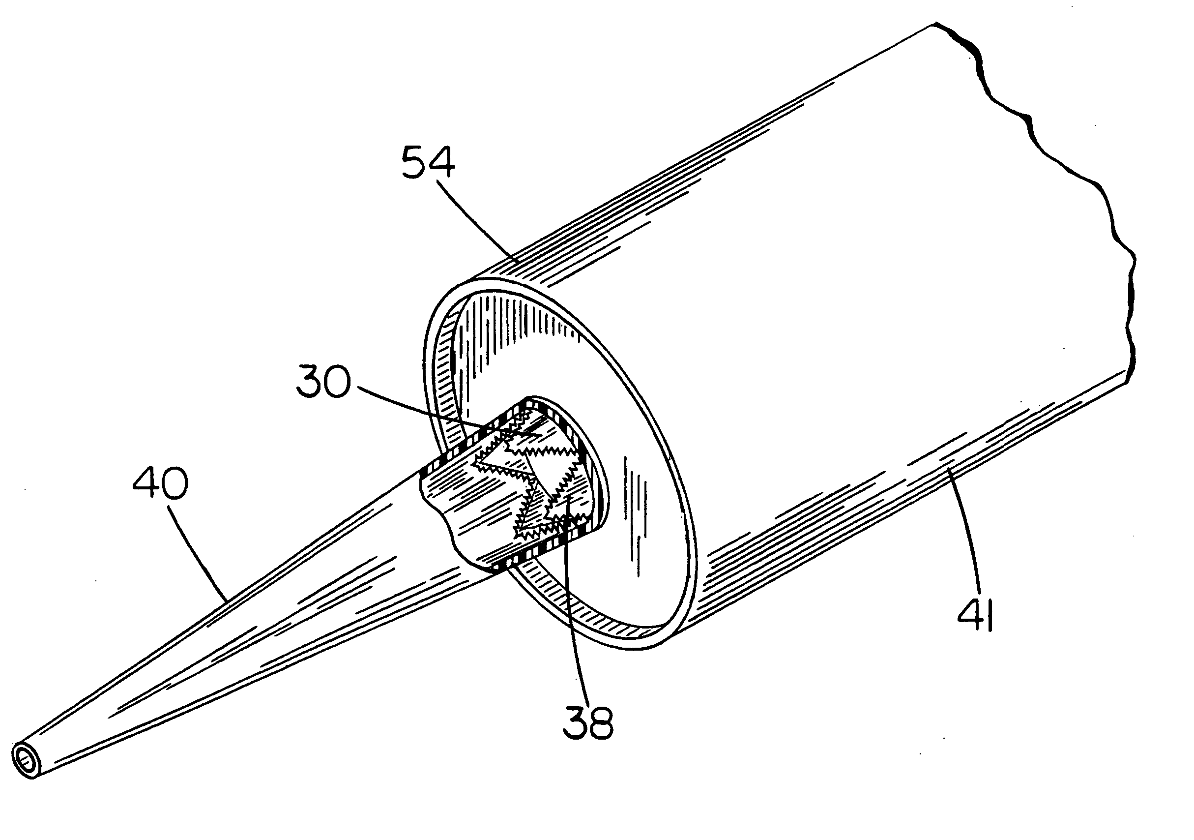 Cartridge nozzle seal opened by internal cartridge pressure