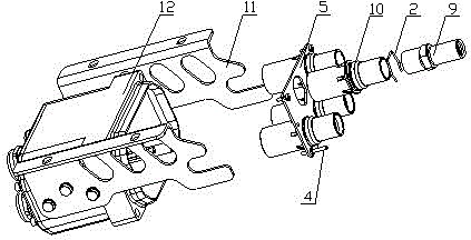 Combined multi-core high-voltage electric connector