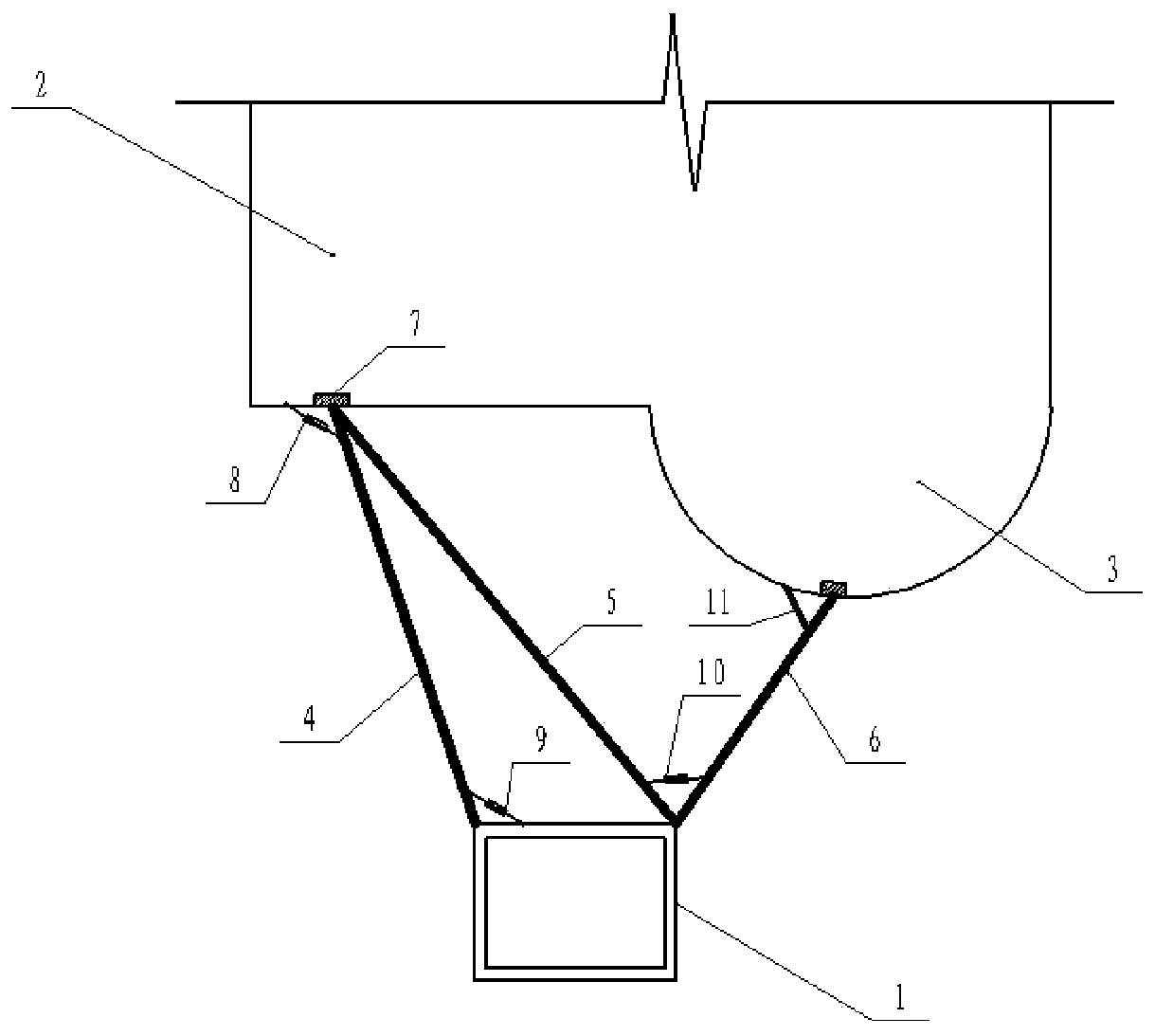 A super-long attachment construction method for a variable-section truss tower crane