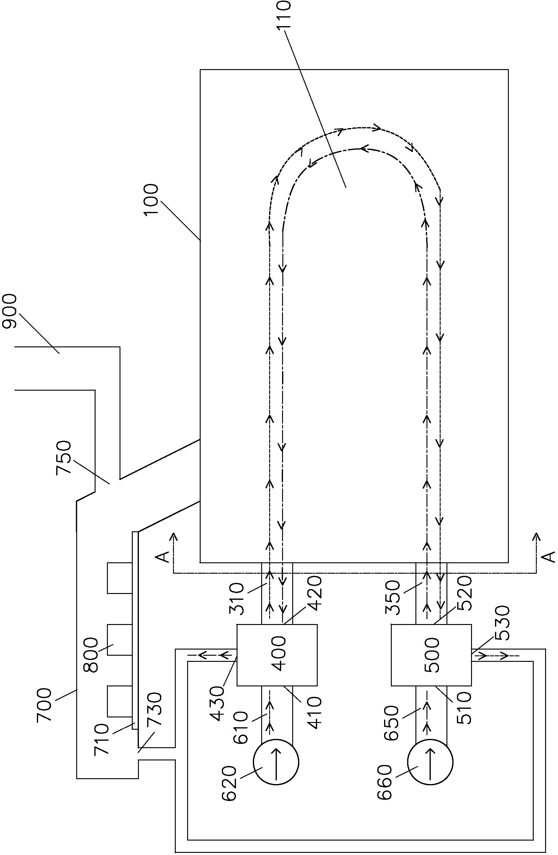 Fast switchover heat accumulating type aluminum smelting furnace