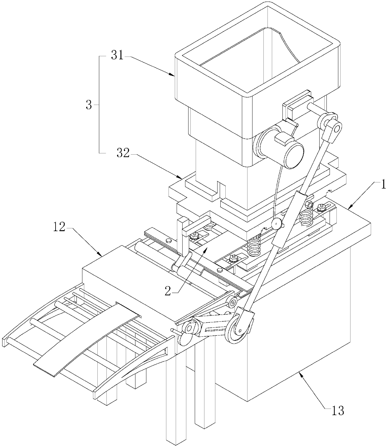 A kind of ignition coil iron core stamping and forming equipment