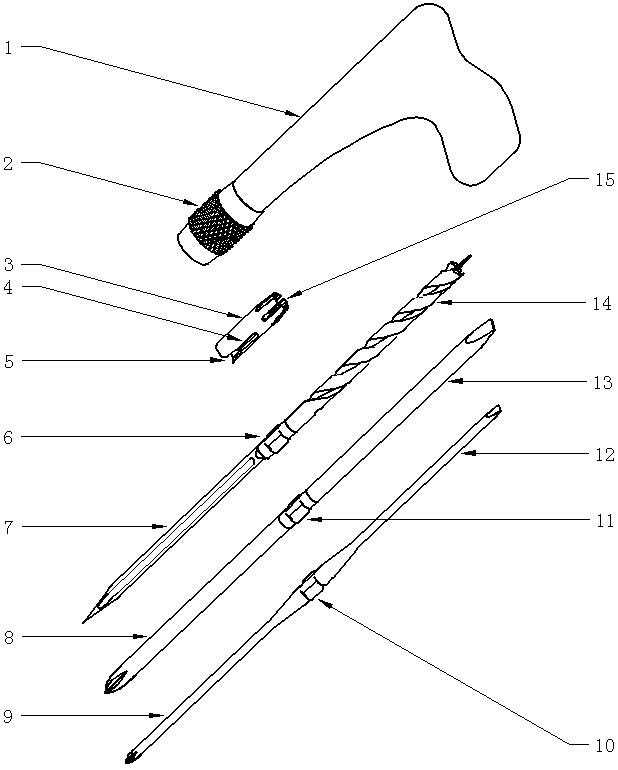 Screw screwdriver capable of detaching and replacing pistol grip