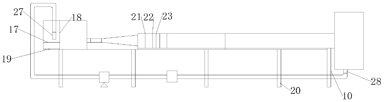 Pressure high chord thickness ratio empty box bluff body streaming flow induced vibration test device