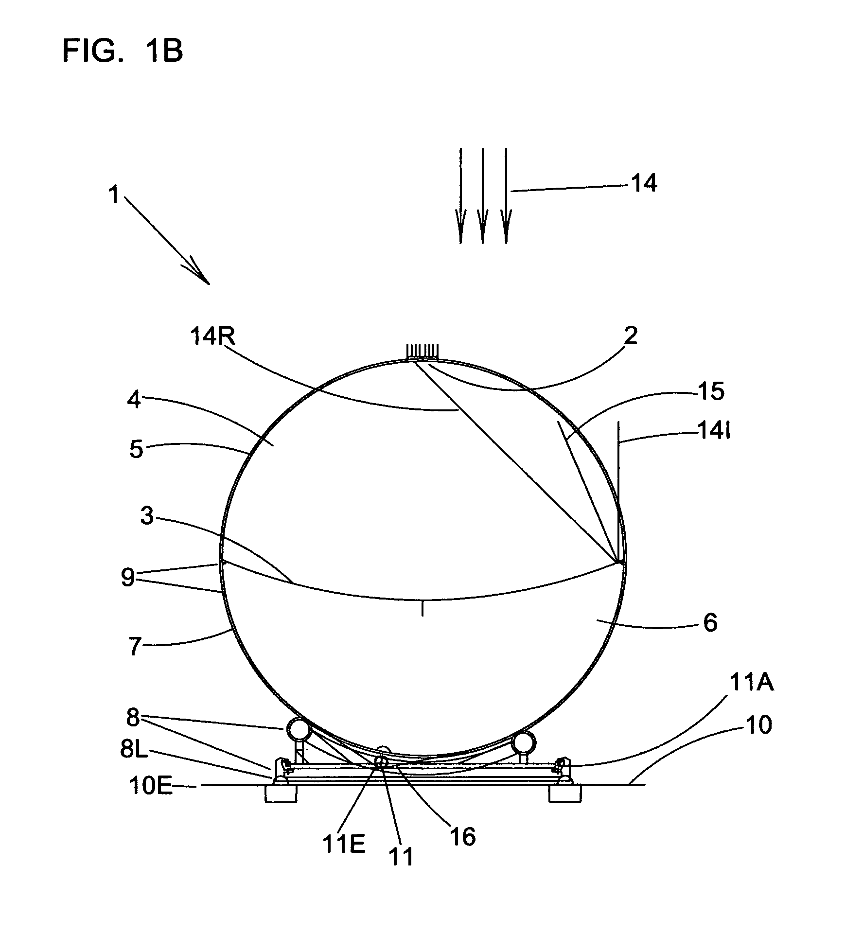 Inflatable heliostatic solar power collector