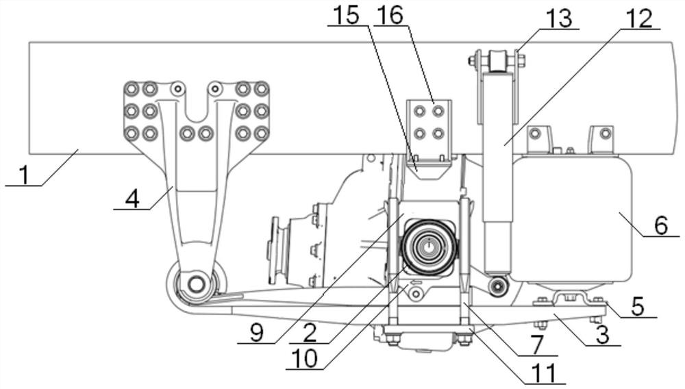 A Composite Air Suspension System Without Matching Thrust Rods