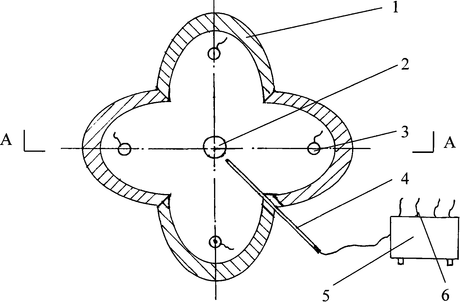 Infrared heating furnace device