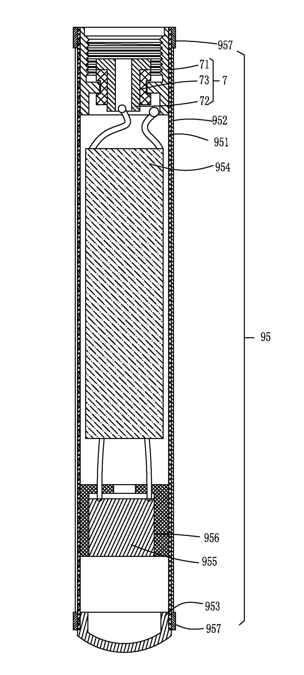 Electronic cigarette and soft power source stem thereof