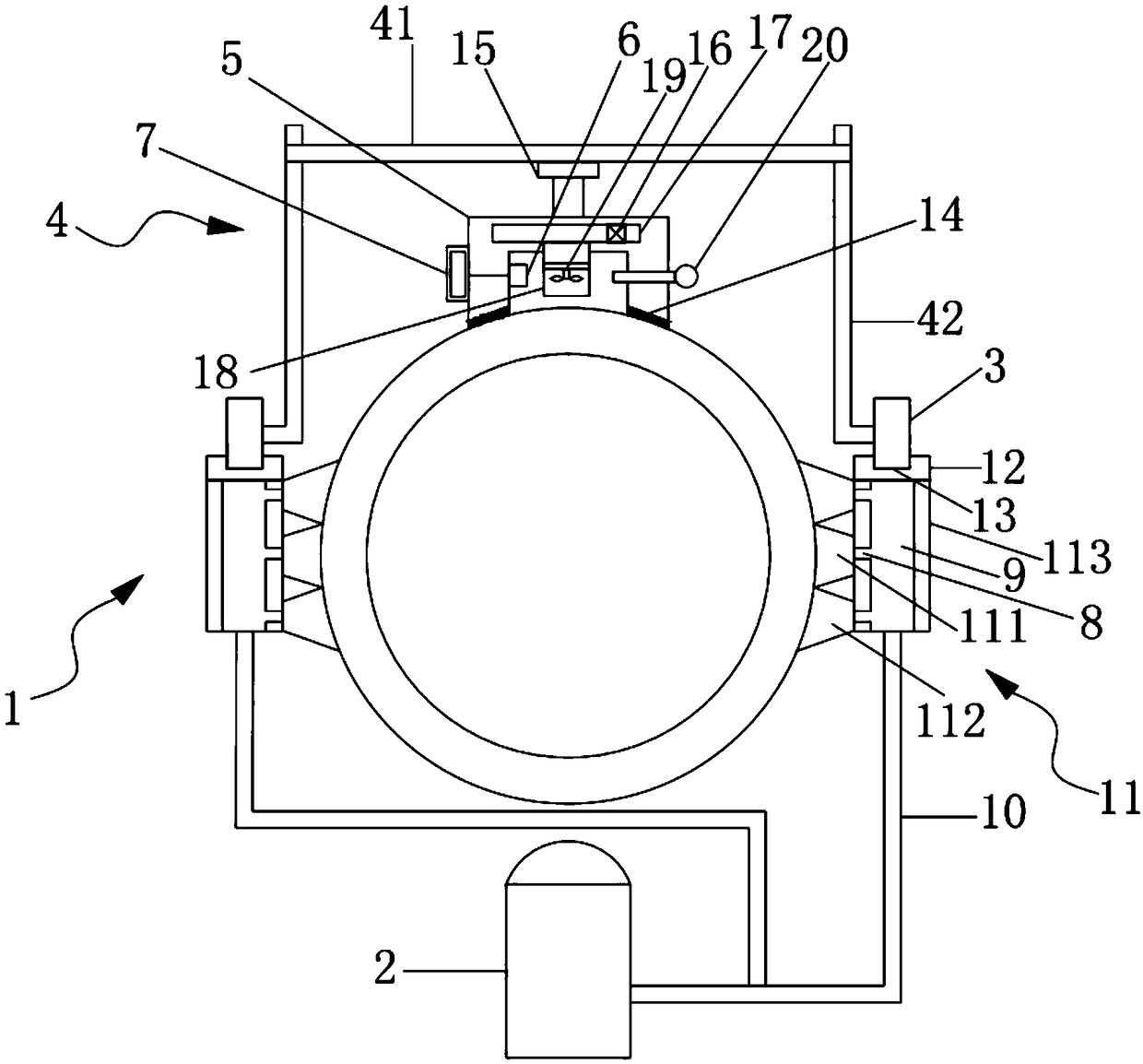 Urban sewage pipeline detection device