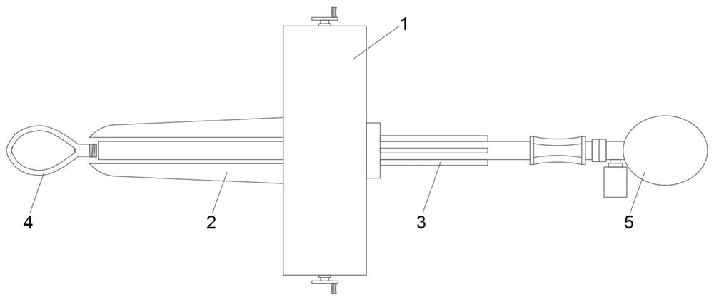 Uterine curettage device for obstetrics and gynecology department