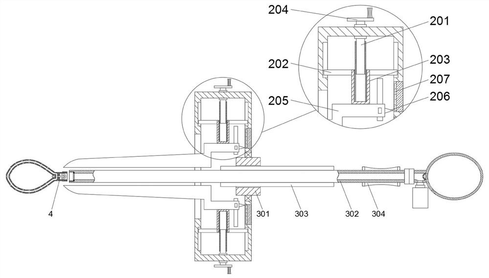 Uterine curettage device for obstetrics and gynecology department