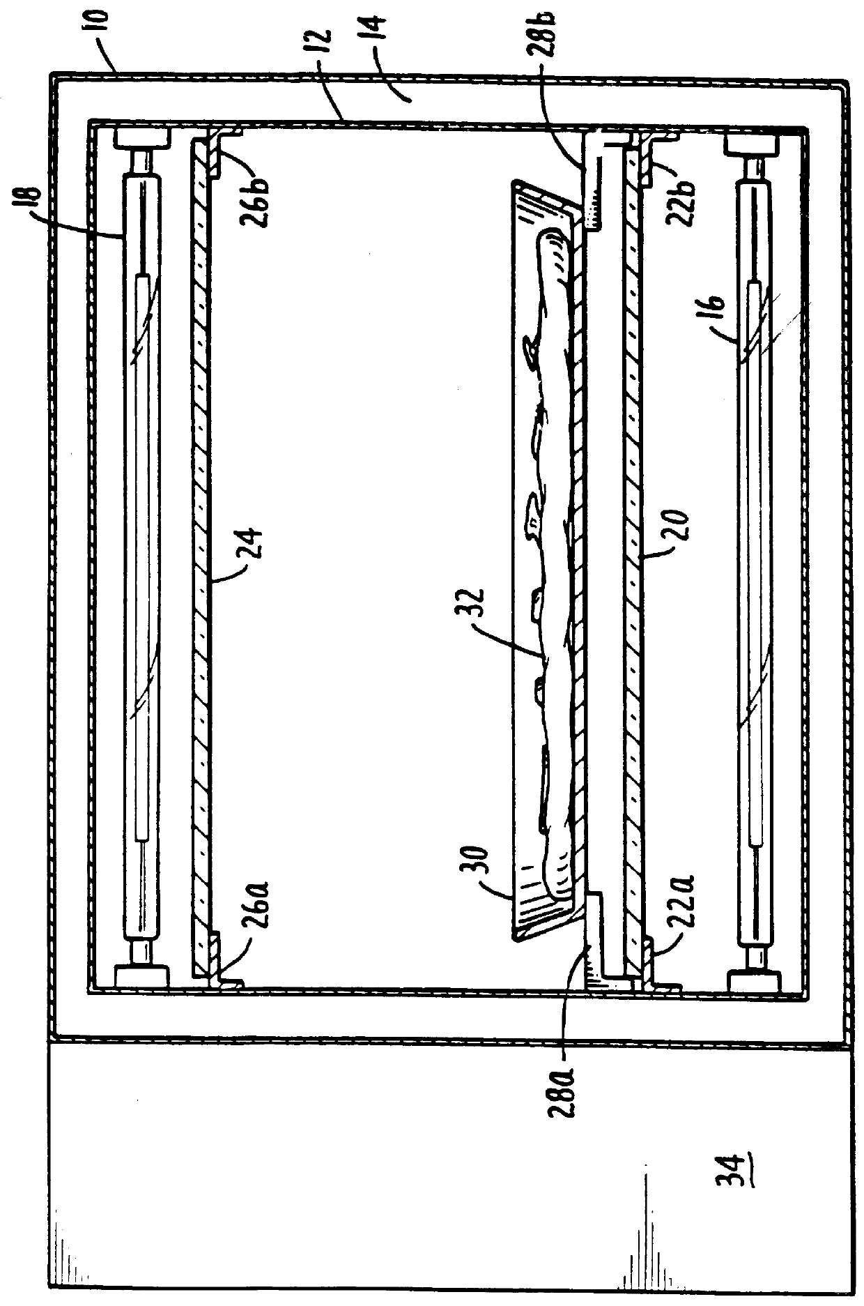 Visible light and infra-red cooking apparatus