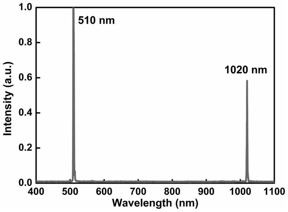 Self-frequency-doubling all-solid-state laser based on quasi-two-energy-level laser radiation