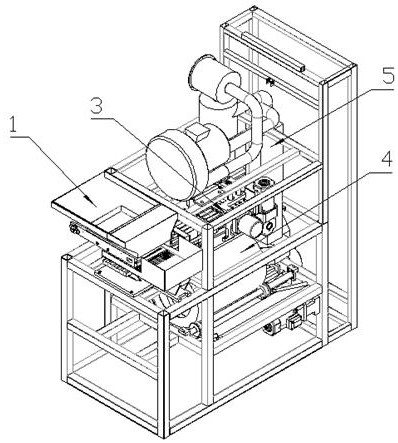 A waste cigarette shredded tobacco recovery device