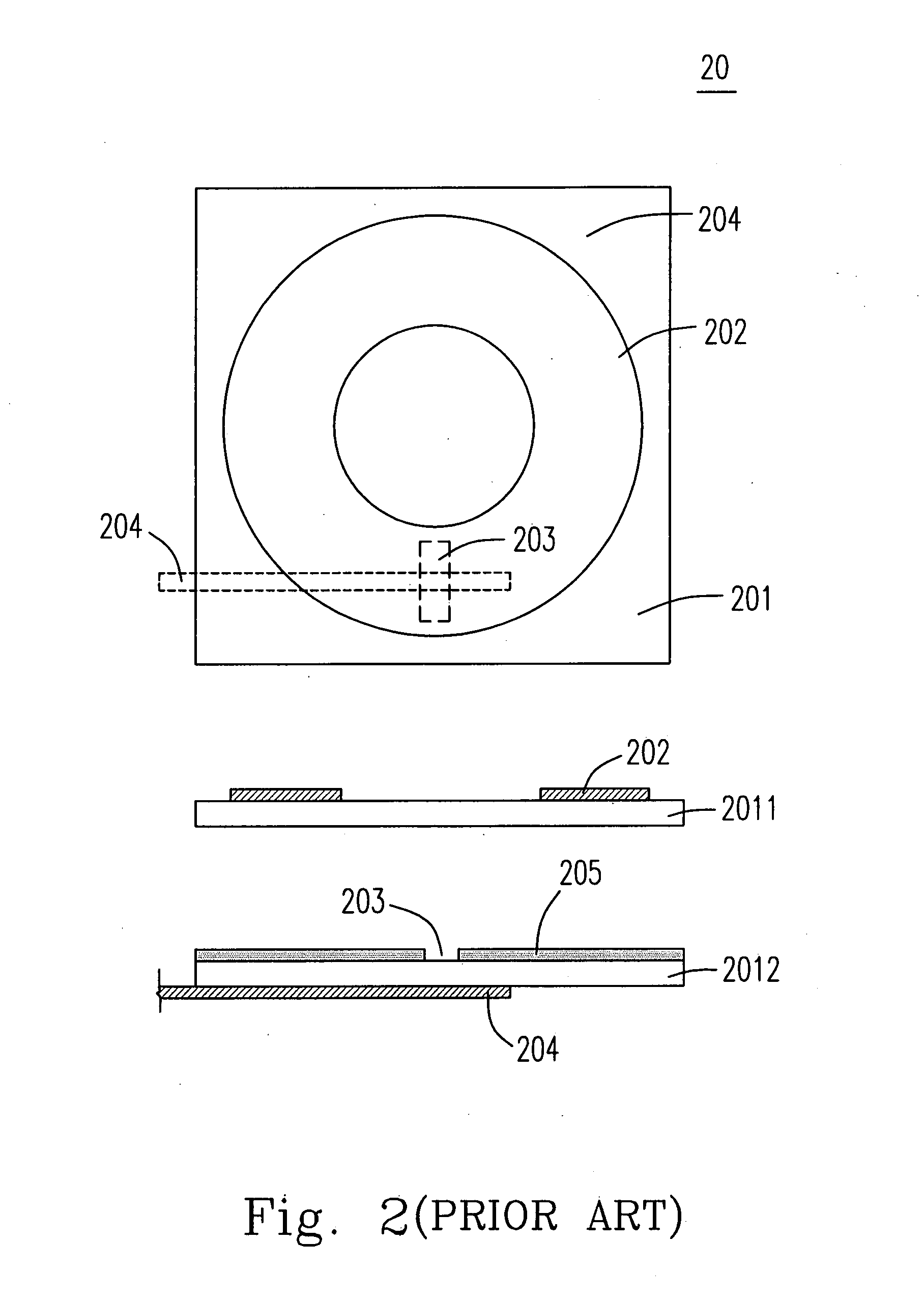 Aperture coupled microstrip antenna