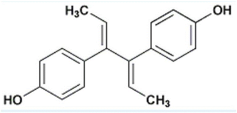 Diethylstilbestrol, diethylstilbestrol and hexestrol standard sample in rabbit meat, preparation method and application