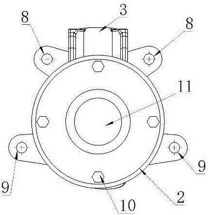 Automobile power steering knuckle