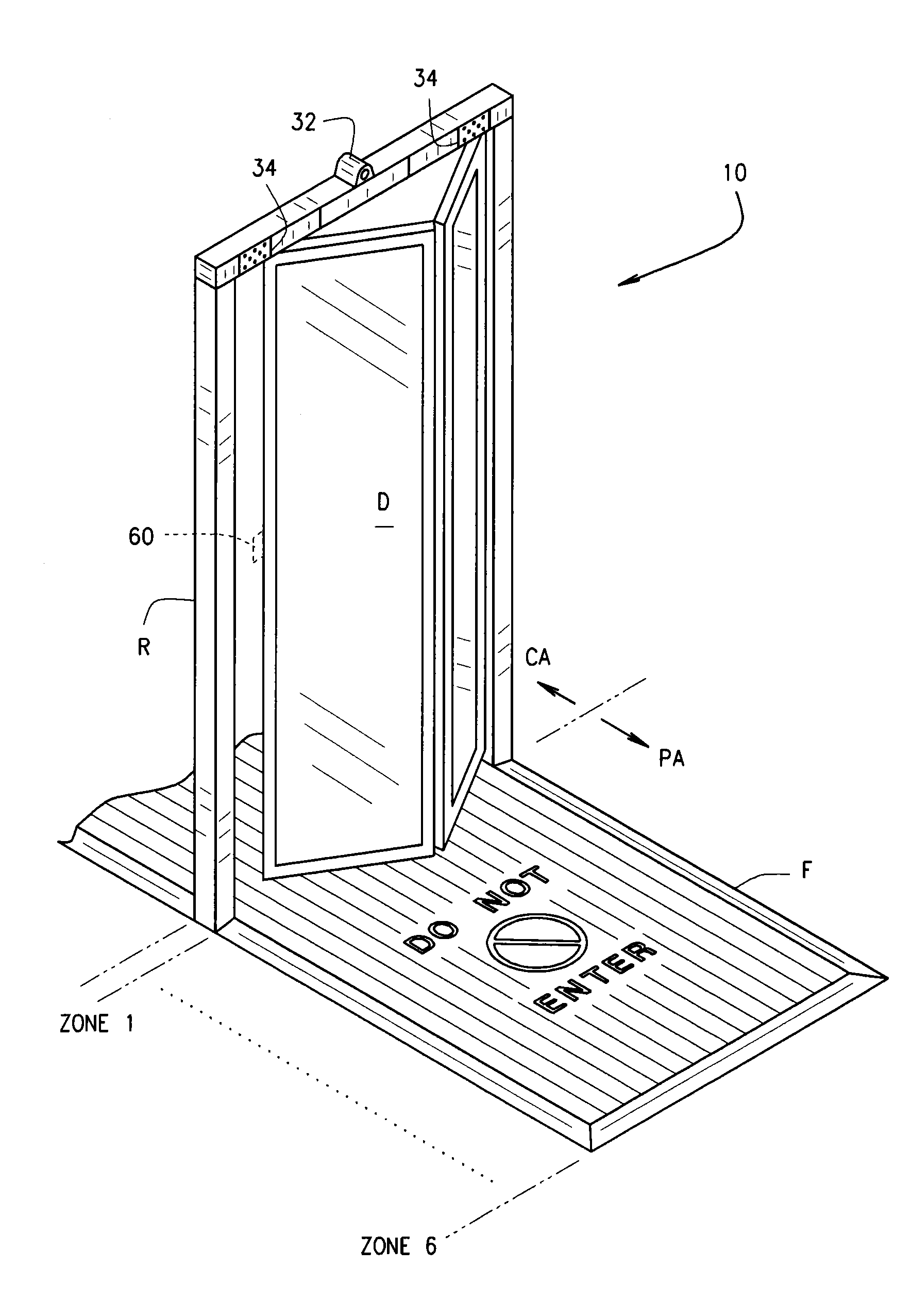 Exit lane monitoring system