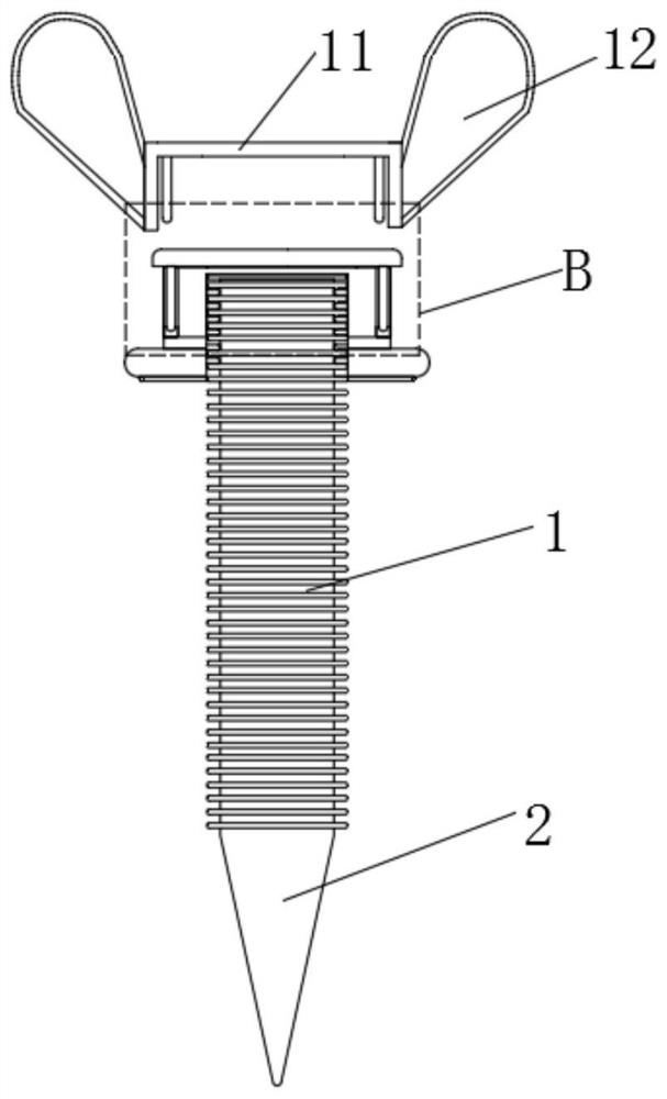 Screw capable of being screwed without tool and used for round pile production