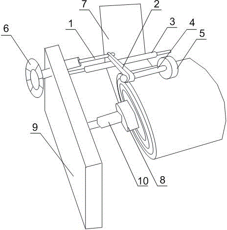 Method for keeping tension of packaging bag in packaging bag machining technology