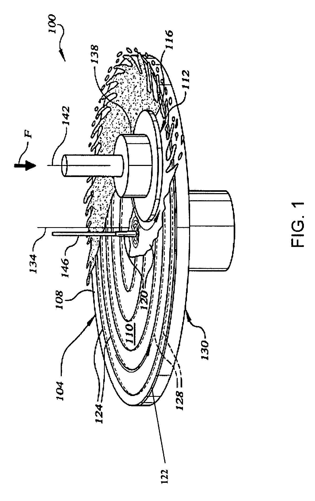 Layered-filament lattice for chemical mechanical polishing