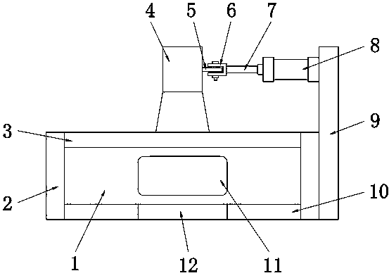 Divergent nut conveying device and use method thereof