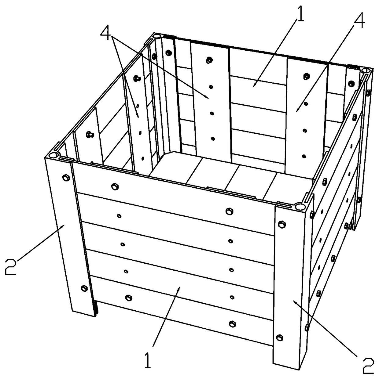 Culture frame planting method