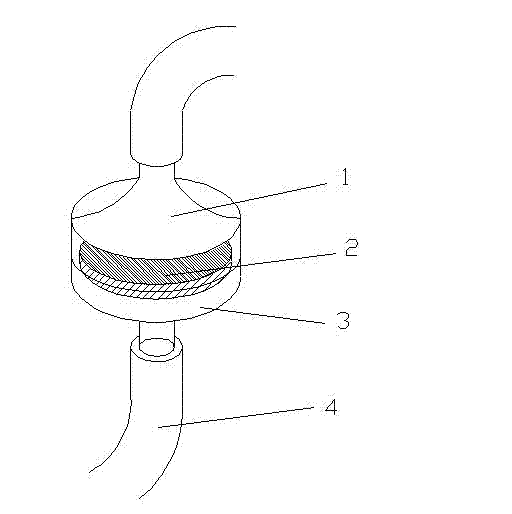 Filtration apparatus for removing leucocytes from plasmodium-infected blood