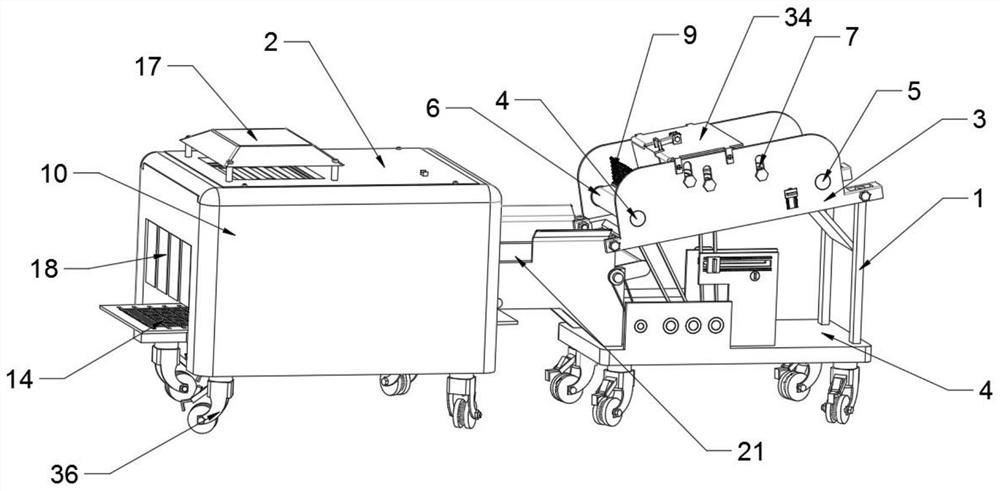 Peanut fruit removing and dust cleaning device and method