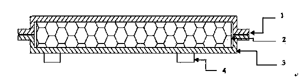 Double-flanged PP honeycomb plate luggage case spare cover plate and its production method