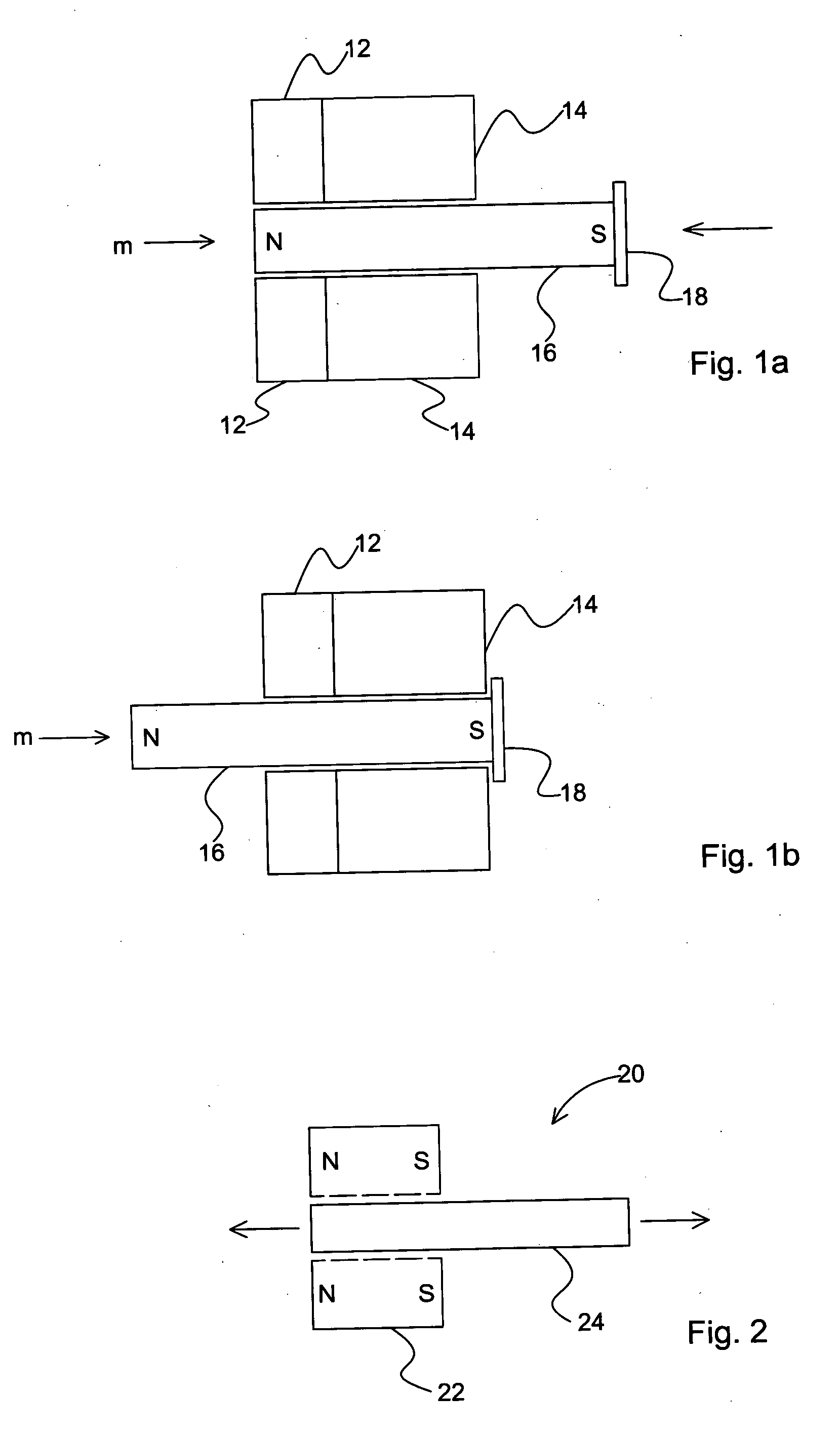 Magnetic spring actuator device