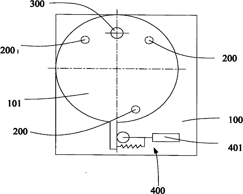 Rotating platform supported by air flotation