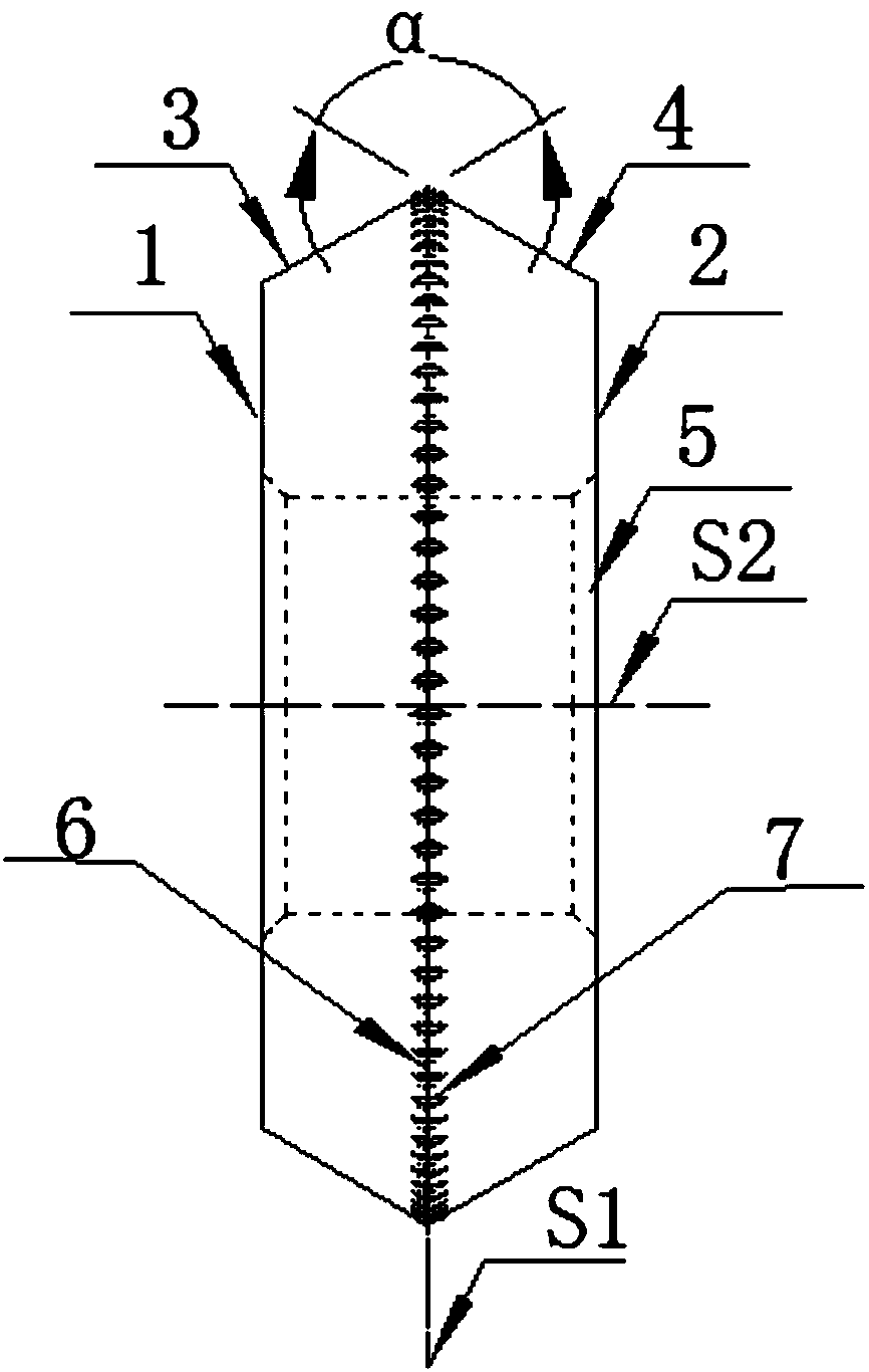 Knife wheel with platforms