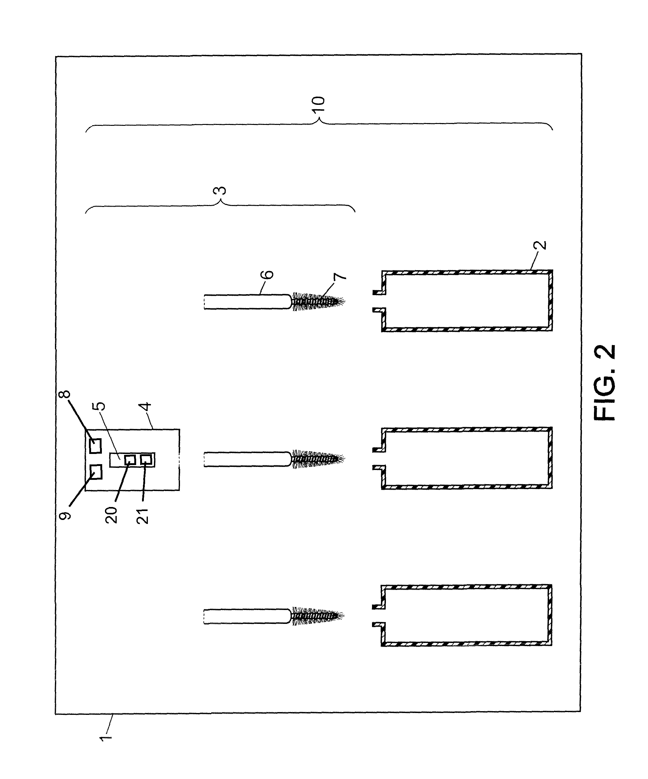 Kit for applying a cosmetic composition