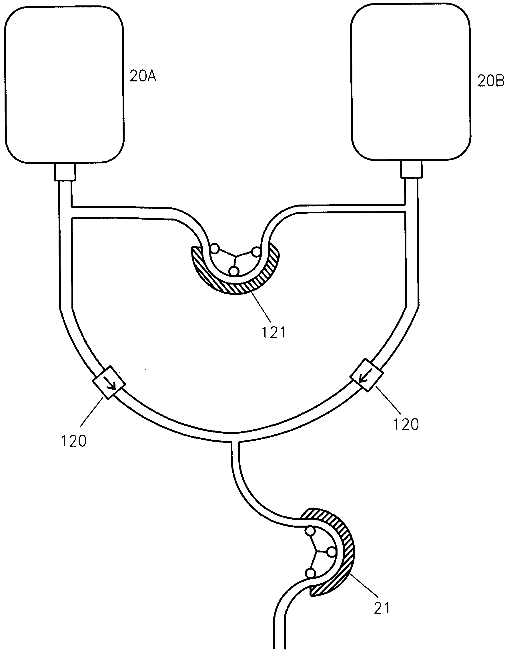 Injection system having an agitation mechanism for circulating a fluid medium