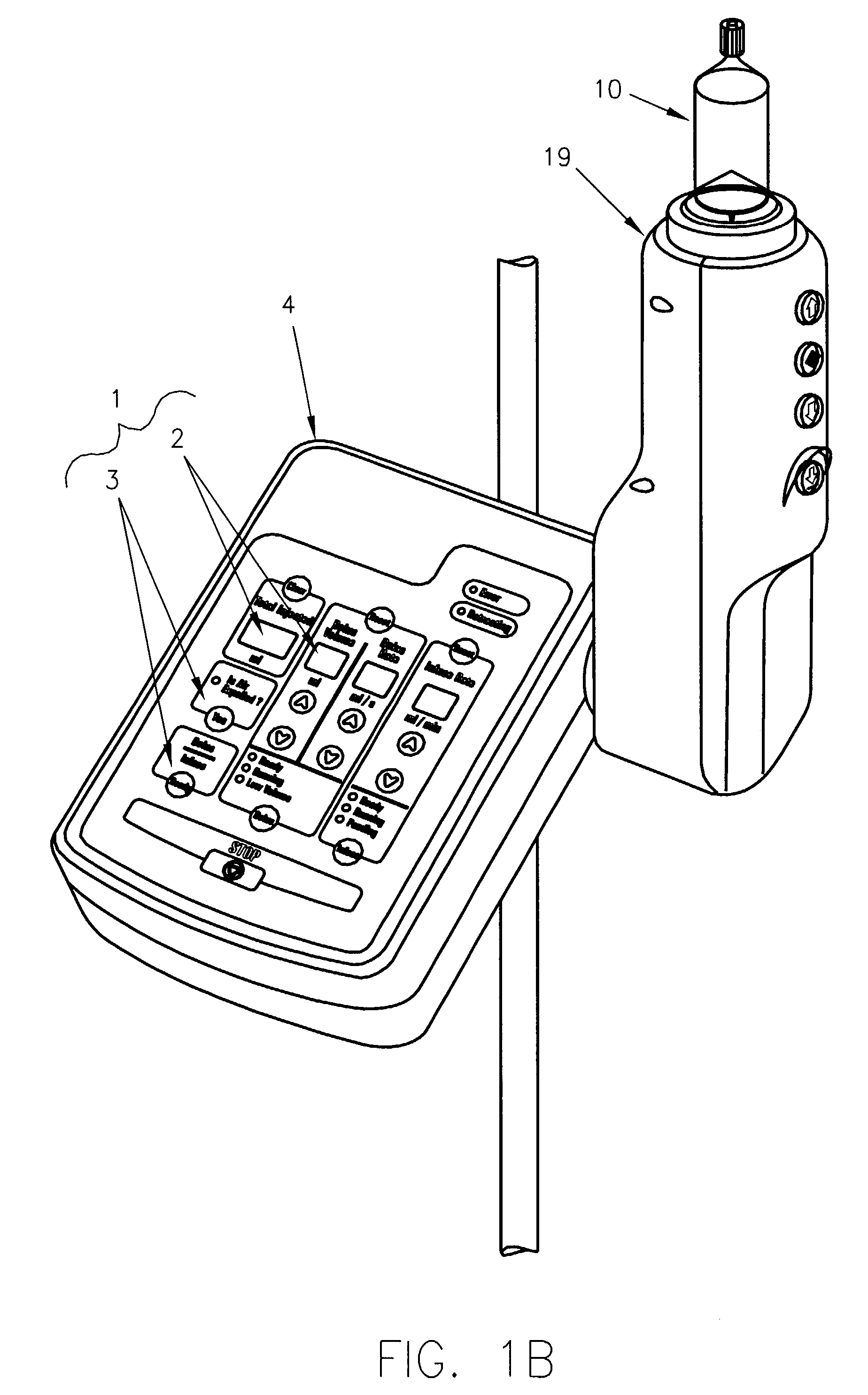 Injection system having an agitation mechanism for circulating a fluid medium