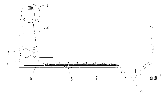 Four-dimensional sewage treatment tank sludge scrapping mechanism