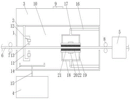 Convenient and practical copper strip washing device