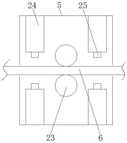 Convenient and practical copper strip washing device