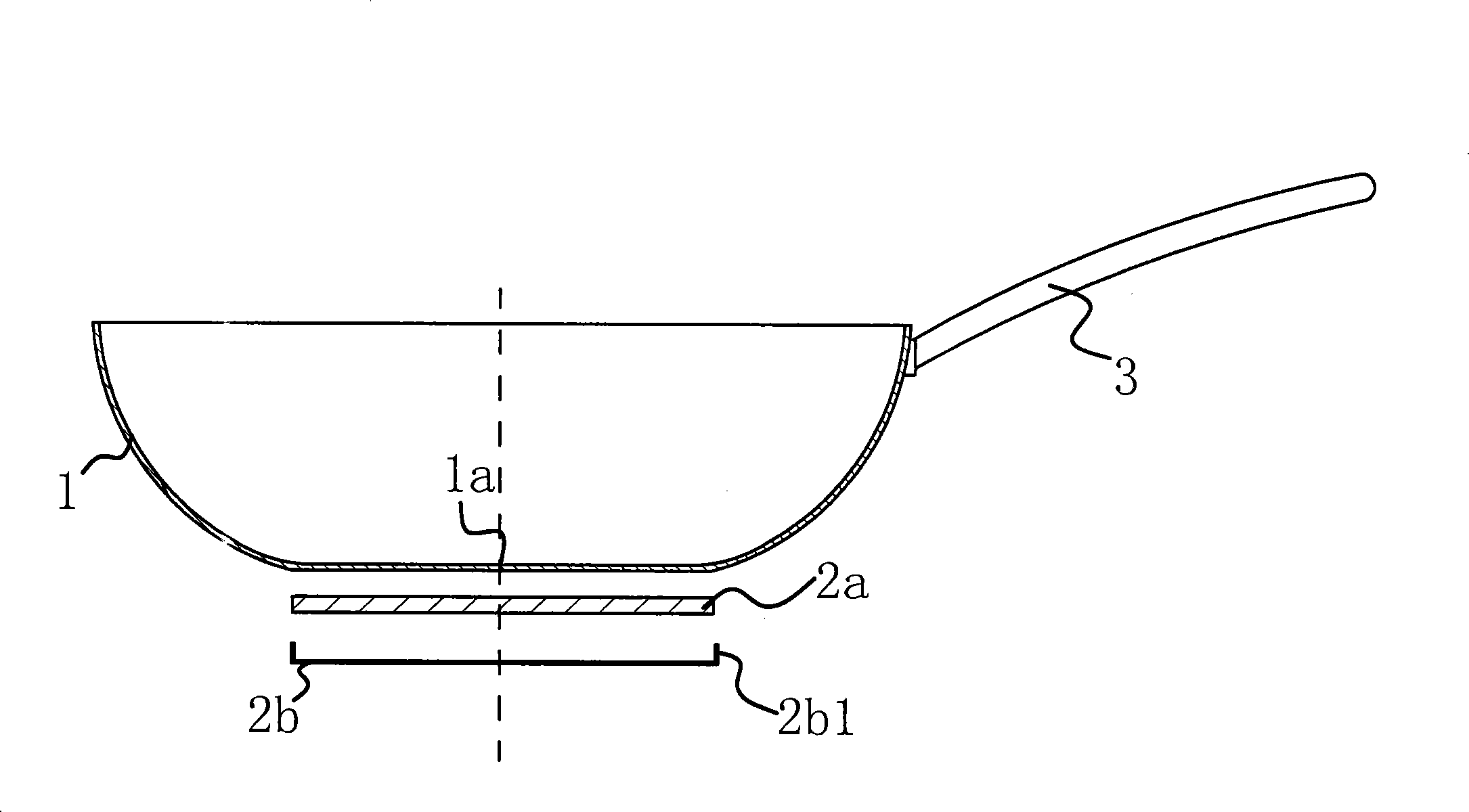 Electromagnetic stove mating iron pan and manufacturing method thereof