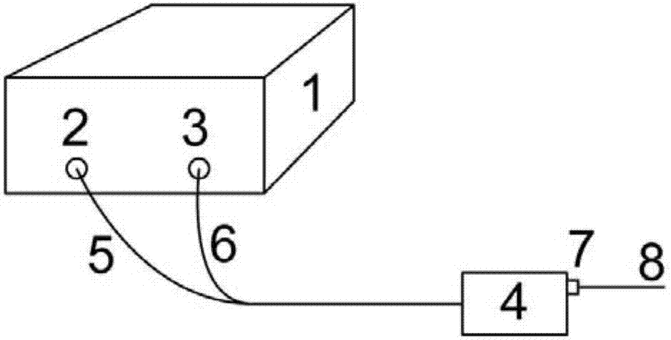 Optical fiber probe enhanced type portable Raman spectrometer