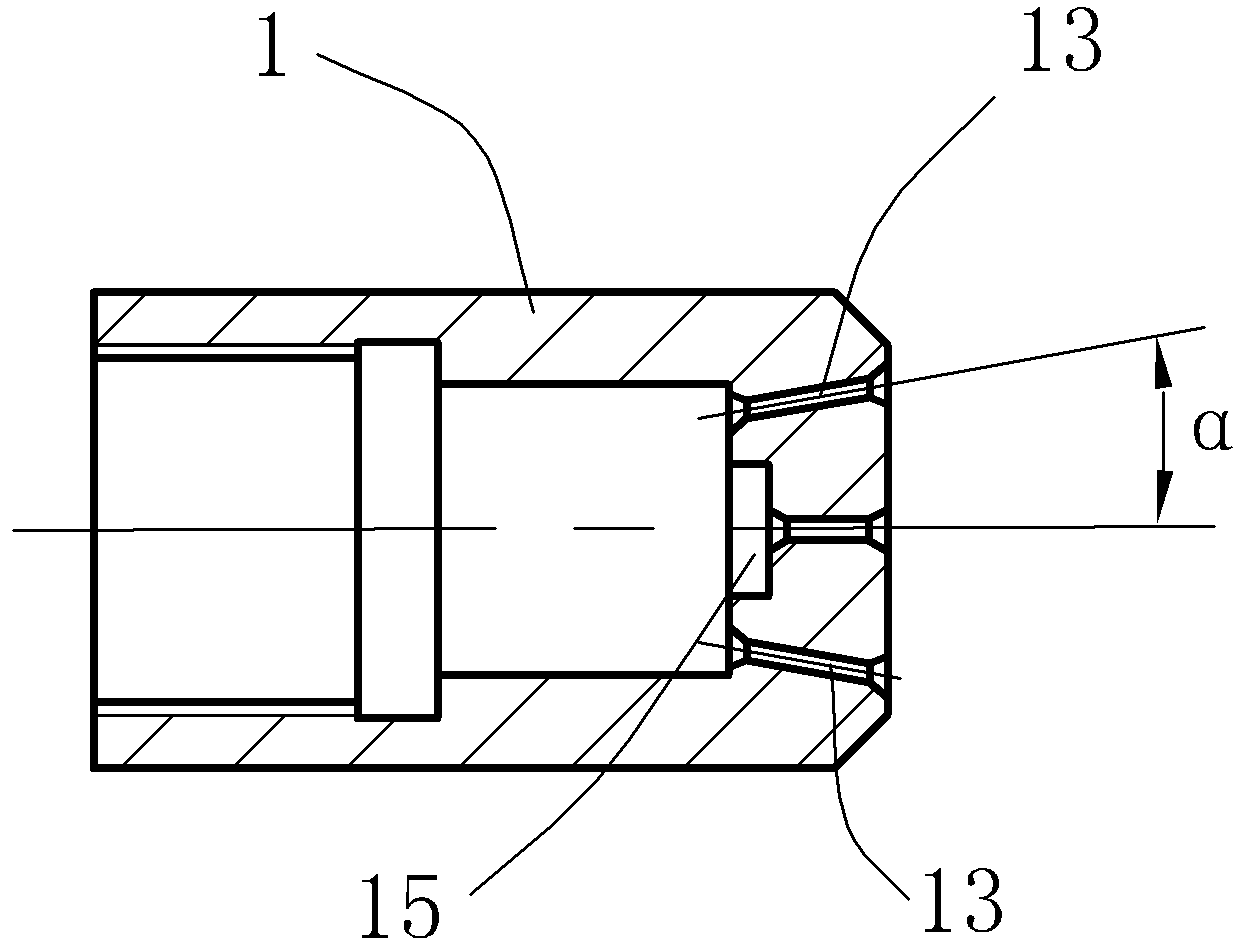 Pulse cavitation multiple jet nozzle