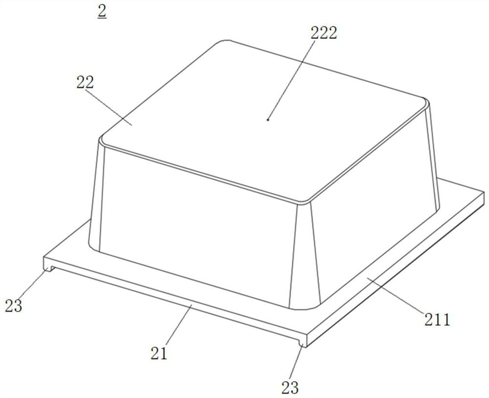 Light preset assembly type space net rack ribbed floor formwork and construction process